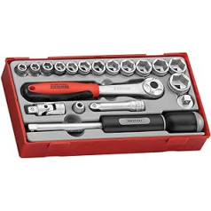 Teng TT3819 3/8-inch Reg Metric Socket Set Drive (19 Pieces)