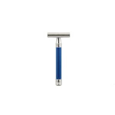 Edwin Jagger DESSGA3BL 3ONE6 Stainless steel Anodized Blue DE razor