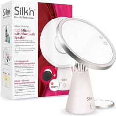 Silk'n Music Mirror Illuminated Cosmetic Mirror & Bluetooth Speaker