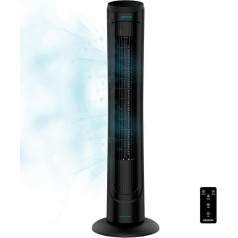 Cecotec EnergySilence 9090 Skyline Digital Tower Fan with Remote Control and Timer, 45 W, 40 Inches (102 cm) Height, Oscillating, Copper Motor, 3 Speeds, Black