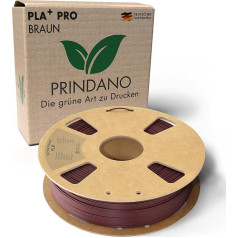 Prindano BIO PLA+ Filament 1.75 mm PLA Plus 3D Printer Filament 1 kg Spool Dimensional Accuracy +/- 0.03 mm PLA+ FDM Printer Consumable PLA+ Pro Brown