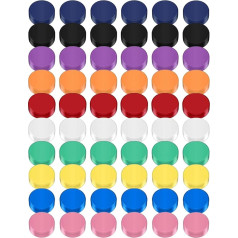 Fridge Magnets, Pack of 100 Magnets Colourful Round, 20 mm Decorative Magnets, 10 Colours, Small Mini Magnets, Strong Magnets for Fridge, Magnetic Board, Whiteboards, Classroom, Office, Lockers