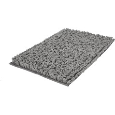 Kleine Wolke Textilgesellschaft Antigua Bath Rug, Combination, Grey, 70 x 120 x 5 cm