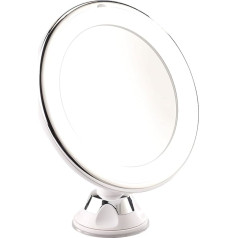 Sichler Beauty Cosmetic Wall Mirror, 5-way, Suction Cup & 25 LEDs