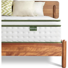 Inofia Sleep Inofia Small Double Mattress, 25 cm, Hybrid Inner Spring Mattress in a Box, 9 Zone Support Mattress Provides Extended Pressure Point Relief, The Hope Collection (120 x 190 x 25 cm)