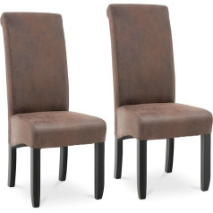 Fromm & Storck Fromm & Starck Star_Con_50 Upholstered Chair Set of 2 Conference Chairs Design Chairs Brown Wooden Legs up to 150 kg