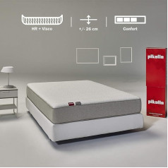 Pikolin Cala Memory Foam Mattress and HR Foam, Medium to High Strength, Visco Comfort