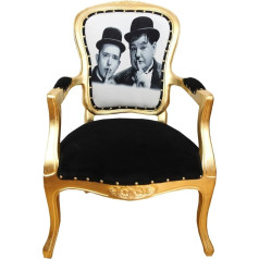 Casa Padrino Baroque Luxury Baroque Salon Chair Laurel & Hardy/Gold