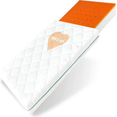 Bestcare Visco Junior Children's Mattress Baby Mattress Cold Foam Mattress 90 x 190 x 13 cm Viscoelastic Memory Foam Washable Aloe Vera Cover Standard 100 by Oeko-Tex