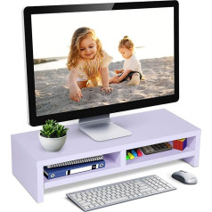 Desk Shelf Riser, Desk Computer Riser for TV, PC, Laptop, 50 x 20.1 x 11.7 cm, 30kg Load Capacity