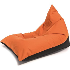 Ecopuf Lazy Pouf Floor Cushion Size S - Bean Bag Waterproof Polyester Fabric Waterproof Oxford 600D Indoor Outdoor Bean Bag with Polystyrene Filling 80 x 130 cm