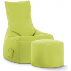 Sitting Point only by MAGMA Scuba Swing Bean Bag Set with Stool Green