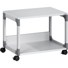Durable System Multi Trolley 48, grau, glasfaserverstärkte Ecken, Kippschutz - 600 x 477 x 432 mm, 371010