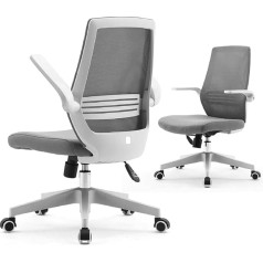 Sihoo Mesh Office Chair, Desk Chair, Breathable Compact Chair, Waist Support, Reversible and Vertically Raisable Armrest, Silent Nylon Wheels