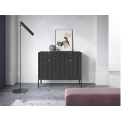 Vente-Unique Liouba Sideboard with 2 Doors and 2 Drawers Black