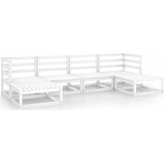 Guyana 6-TLG. Garten-Lounge-Set Outdoor LoungemöBel Balcony Furniture Balkon MöBelset Gartenlounge Set TerrassenmöBel Kiefer Massivholz 3076065