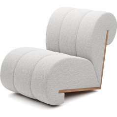 Domimeble Modern Mona Armchair, Unique Design, Relaxing Chair for Living Room, Lounge Chair, Upholstered Chair, Reading Chair, Wing Chair (Catch Me 1)