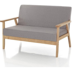 Oresteluchetta Sofas, Pine Wood, Cotton, Grey, H.71 x L.113 x P.66