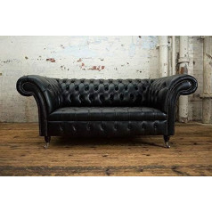 Jvmoebel Chesterfield Leather Sofa Couch Upholstery 2 Seater Designer Textile Sofas Couchen