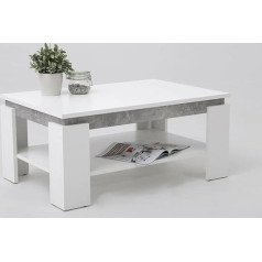 Dbhfgjmn Entrance Area Console Table Sofa Coffee Table Living Room Table White Concrete Look