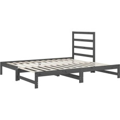 Tidyard Day Bed Pull-Out Sofa Guest Bed Sofa Bed Bed Frame Sofa Bed Frame Sofa Bed Wooden Bed Sofa Couch Pull-Out Bed Wooden Bed 90 x 200 cm (W x L) Solid Pine Wood