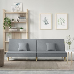 Lapooh Sofa Bed Light Grey Fabric Sofa with Sleep Function, Sofa Bed, Sofa Bed, Sofa Bed, Sofa Bed, Couch Bed, Sitting Area Living Sofa