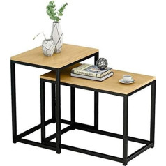 Mhbgx Desk, decorative table, nesting table, log rectangular coffee table, sofa side table, solid, durable, two-piece iron frame, a + B, a + B.
