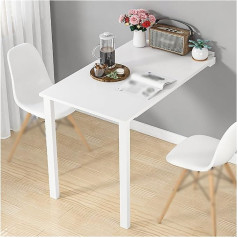 Wäscheklapptisch, klappbarer Wandschreibtisch, an der Wand montierter Holzklapptisch, Stabiler, Stabiler Wandtisch, umwandelbarer Laptoptisch, Faltbarer Schreibtisch, platzsparend, für Küche