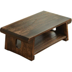 Folding Table, Desk, Computer Desk, Snack Tray, Bed Tray, Table Room or Study Room, Foldable, Portable for Travel, Picnic, Beach Coffee Table (Color : Brown, S: 70 * 34.5cm)