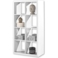 ‎Stella Trading Style Modern Cube Shelving Unit, Sonoma Oak Look, Ideal for Folding Boxes
