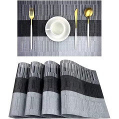 Anvali Platzdeckchen Set,Esstischmatten, Tischsets Tischsets Küchenbedarf Tellermatten Westliche Lebensmittel Tischsets Home Party Dekorationen (Color : A, Size : 45 * 30cm) (Color : A)