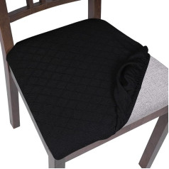 ‎Searchi SearchI Stuhl-Sitzbezüge, Stretch-Jacquard-Sitzbezüge für Esszimmerstuhl, abnehmbar, waschbar, staubabweisend, Stuhl-Sitzbezüge, gepolstert, für Esszimmer, Küche, Büro
