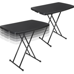 ‎Wenqik Wenqik Faltbarer TV-Tablett, verstellbar, persönlicher Klapptisch mit 6 Höhen, extra großer faltbarer Beistelltisch, 50,8 x 76,2 cm, Kunststoff, zusammenklappbar, für drinnen und draußen, für Zuhause,
