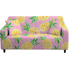 Enen Sofabezug Stretch, Ananas Drucken Sofabezug Elastisch 1/2/3/4 Sitzer Sofa Cover Antirutsch Schonbezug für Sofa, Sofahussen Couchbezug Sofa Überwürfe (Polka Dots,4 Sitzer(235-300cm))