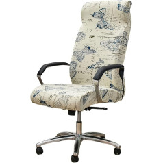 AQIGR Office Chair Cover Chair Covers Office Chair Cover Swivel Chair Cover Modern Chair Cover Chair Cover Elastic Washable Chair Covers Set for Office Chair Computer Desk Chair