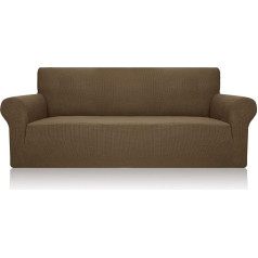 Guyirt 1-Piece Ultra Stretch Sofa Slipcover 1 2 3 4-Seater Coat Soft Thick Checked Jacquard Fabric Sofa Slipcover for Living Room Bright Colour XL Sofa (91-110 inches)