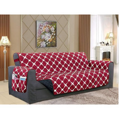 Elegant Comfort Bloomingdale Luxury Quilted Furniture Protector Reversible Two Tone with Smart Pockets and Elastic Straps Ideal for Pets and Children