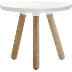Normann Copenhagen Tablo Tisch, Kunststoff, Eschenholz, Weiß, 42x50cm