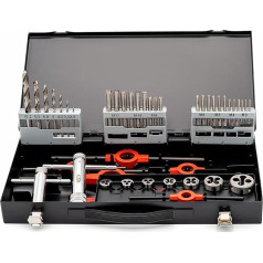 BAER Tap and Die Set HSS Hand Tap - Die - Tools: M 3-12 - Thread Cutting Set - Thread Cutting Set - Thread Cutting Assortment - Drill Set