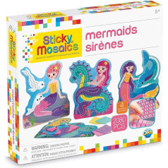 ORB 50986.0 Sticky Mosaics Sirens 50986 DIY Mosaic with Numbers 24 cm from 5 Years Multi-Coloured