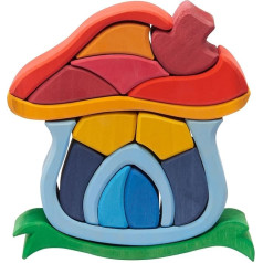 nic toys Glückskäfer Wooden Mushroom House