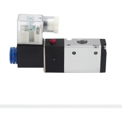 3V210-08 3-Wege-2-Positionen, 6,35 mm (1/4 Zoll), ohne NC, pneumatisches Magnetventil, Luftrichtungssteuerung, DC 12 V, DC24 V, AC110 V, AC220 V (Farbe: nur 3V210-08-NO, Größe: AC110V)