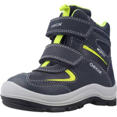 Geox Baby Boys B Flanfil Boy B WPF Ankle Boot, Blue Navy Lime, 25 EU