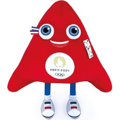 Doudou et Compagnie - Phryge Large Plush Toy 80 cm - Official Mascot JO Paris 2024 - Plush Toy of the Paris 2024 Olympic and Paralympic Games - Phrygian Hat Shape, Red, 80 cm -