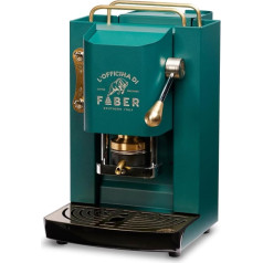 Faber PRO Total Deluxe Brass Coffee Maker, 44 mm (British Green)