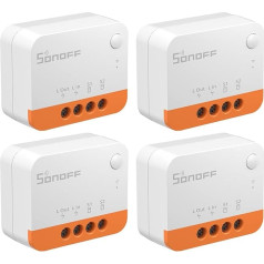 SONOFF No Neutral Wire Required, ZBMINIL2 Zigbee Smart Light Switch (2 Way) Works with Alexa, SmartThings Hub, Google Home & ZBBridge-P, ZigBee Hub Required (Pack of 4)