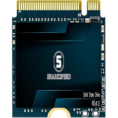 M.2 2230 SSD 1TB NVMe SHARKSPEED PCIe Gen 3.0 x4 30 mm, SSD Hard Drive Internal Solid State Drive for Steam Deck Surface Pro7+/ProX/laptop3/laptop4/laptop Go (1TB, M.2 2230)