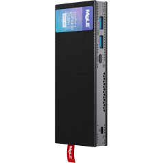 MeLE Mini PC Stick Fanless PCG02 Pro 12th Gen Alder Lake - N100 (up to 3.4GHz), 8GB DDR4 RAM 128GB Desk Computer Supports 4K Dual Display / WiFi / BT / Ethernet Home Business Office Industry