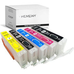 HEMEINY PGI-580XXL CLI-581XXL Refillable Ink Cartridge Compatible with Pixma TS6350 TS6250 TS6151 TS6150 TR8550 TR7550 TS705 TS9550 TS9551C TS8150 TS8151 TS 8152 TS822 50 TS850251 TS8252 TS9150