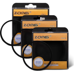 Zomei 82mm 3 Stück 4 +6 +8 Punkt Sternfilter Objektiv Star Filters Filter Kit für Nikon D3300 D3200 D3100 D3000 D5300 D5200 D5100 D5000 D7000 D7100 DSLR Kamera